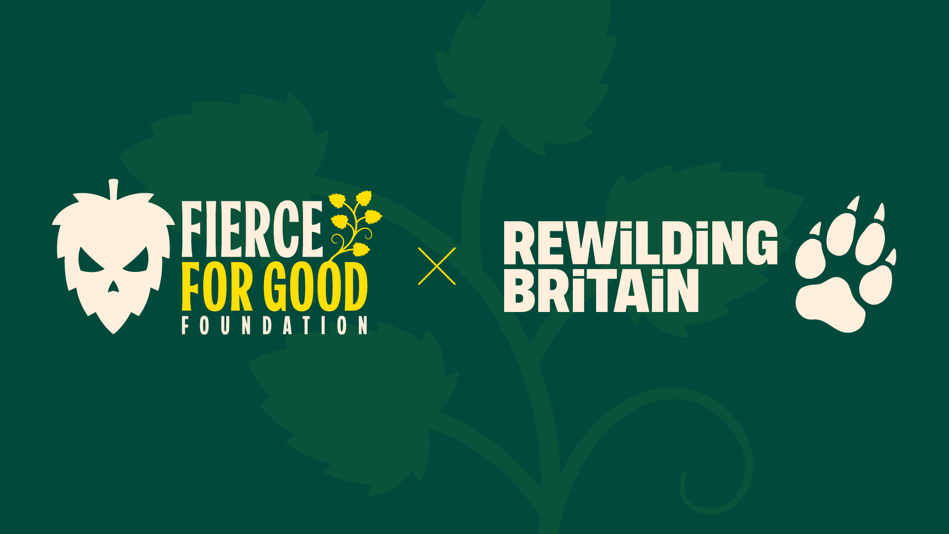 Fierce Beer and Rewilding Britain partnership logo
