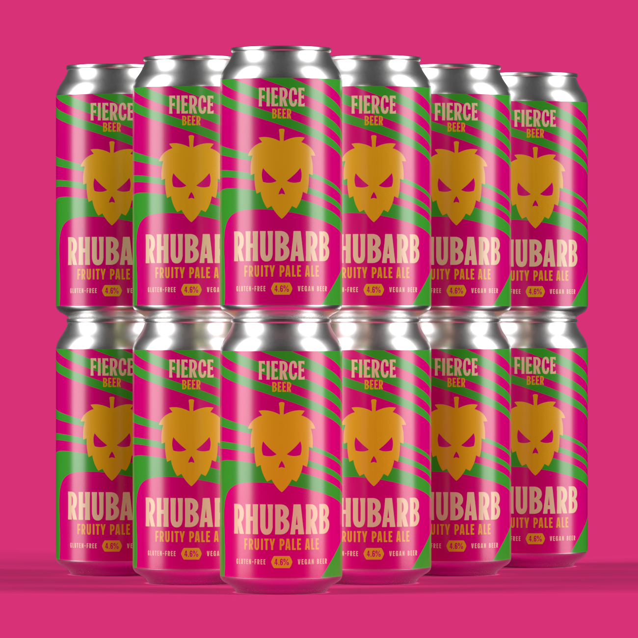 Fierce RHUBARB (12x440ml) - Fierce Beer